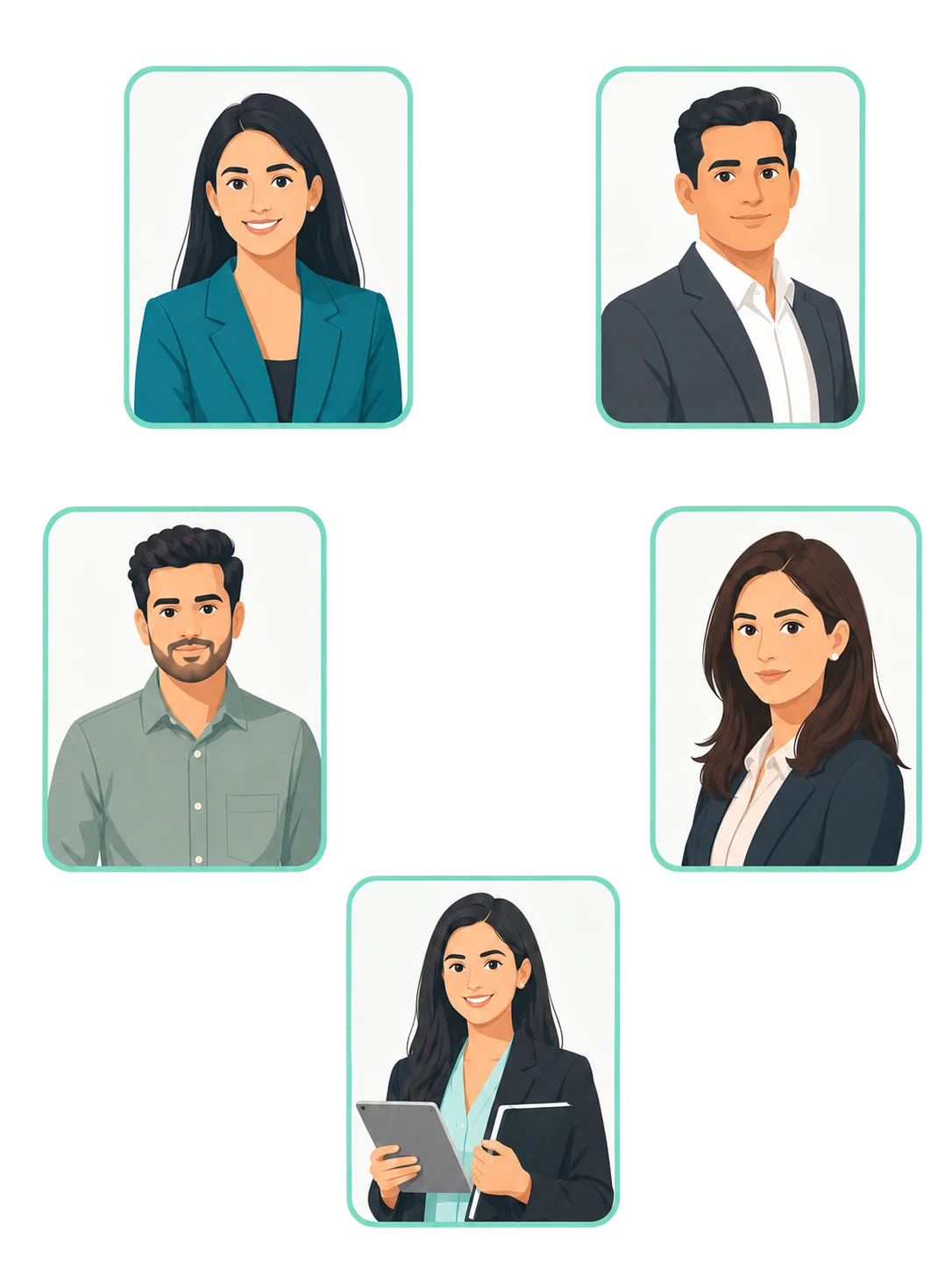 Domain specialists arranged around a shared review, the people in the loop behind LabelFort annotation.