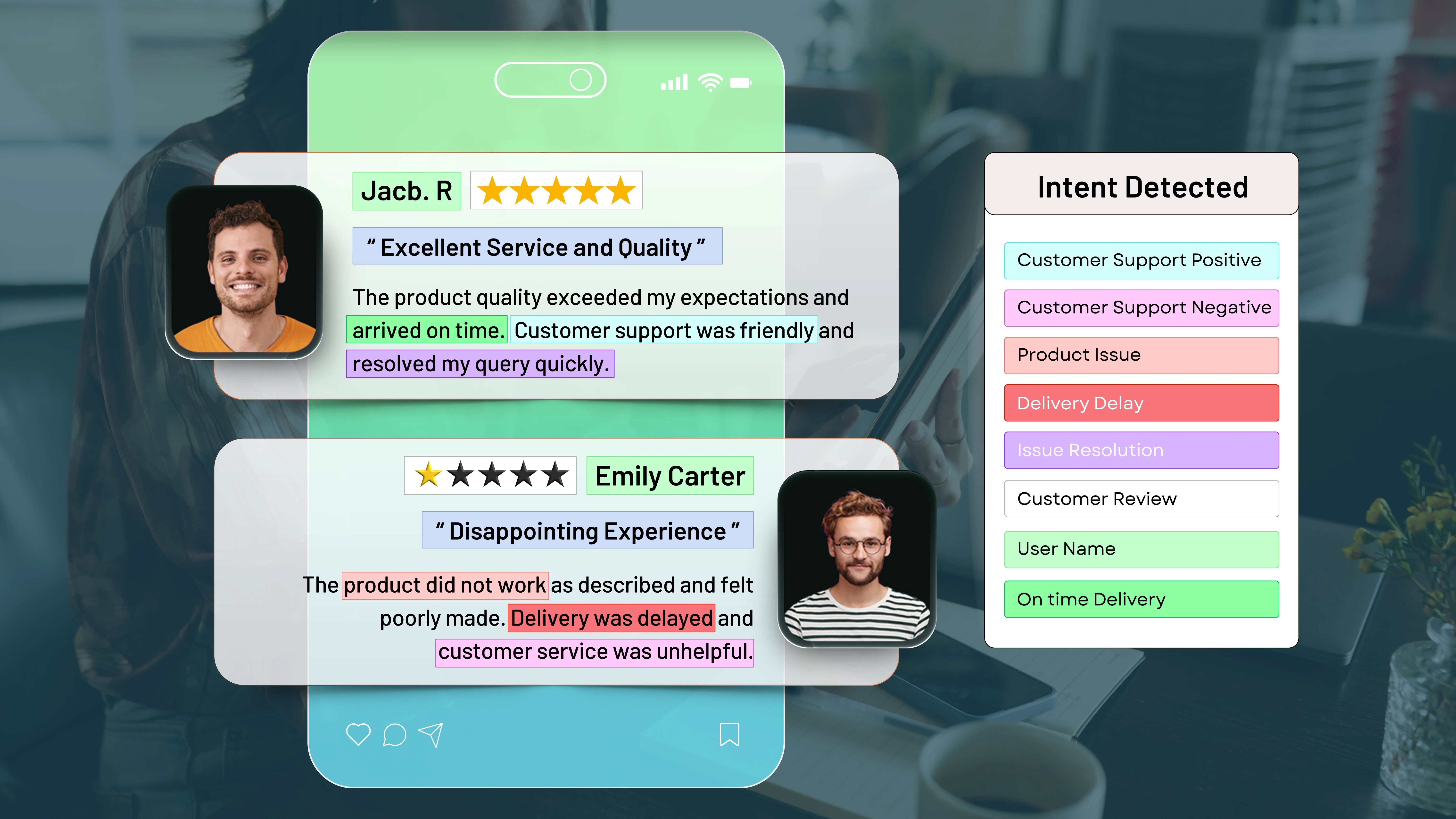 App review text annotation case study