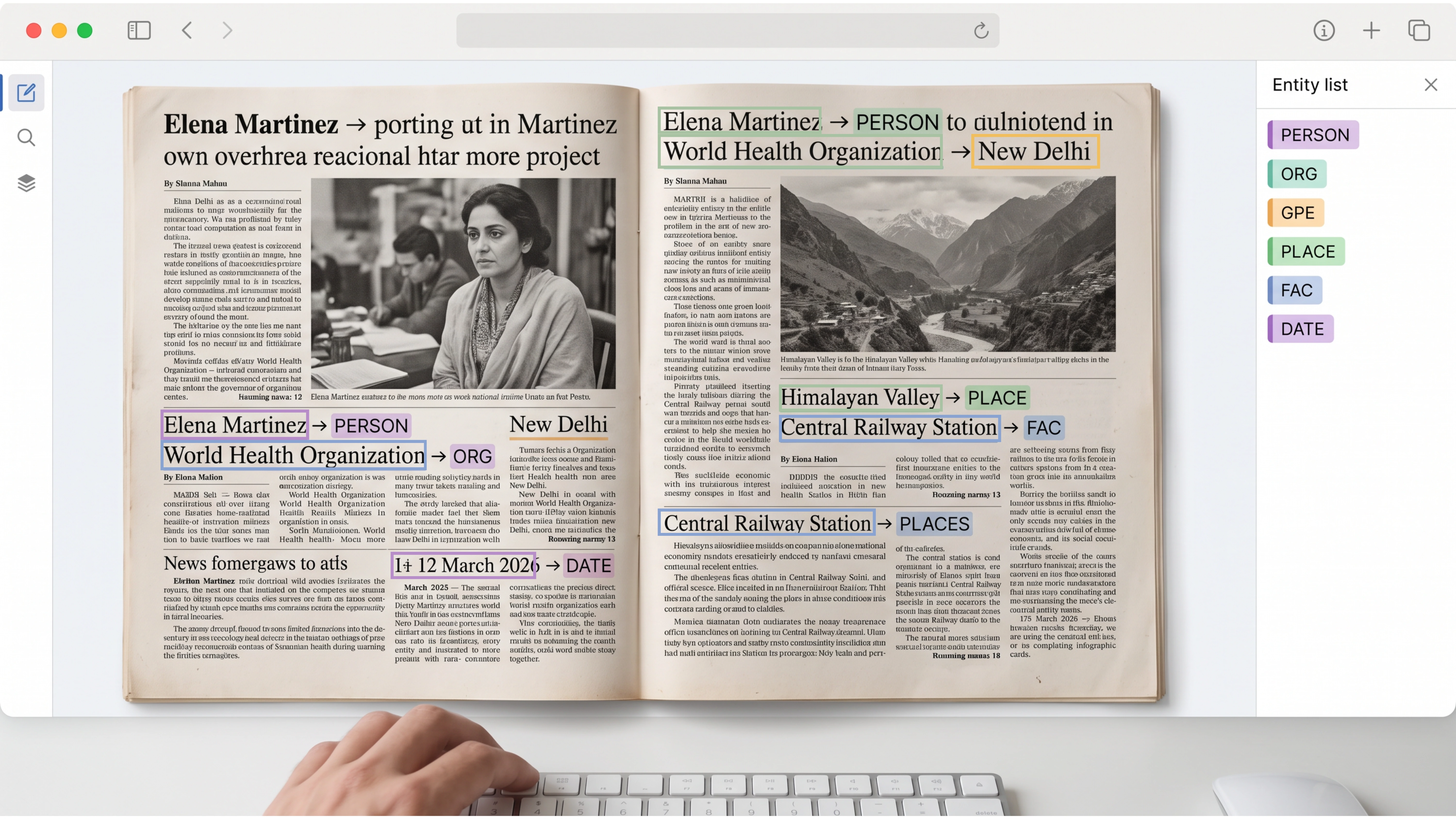 National news NER case study