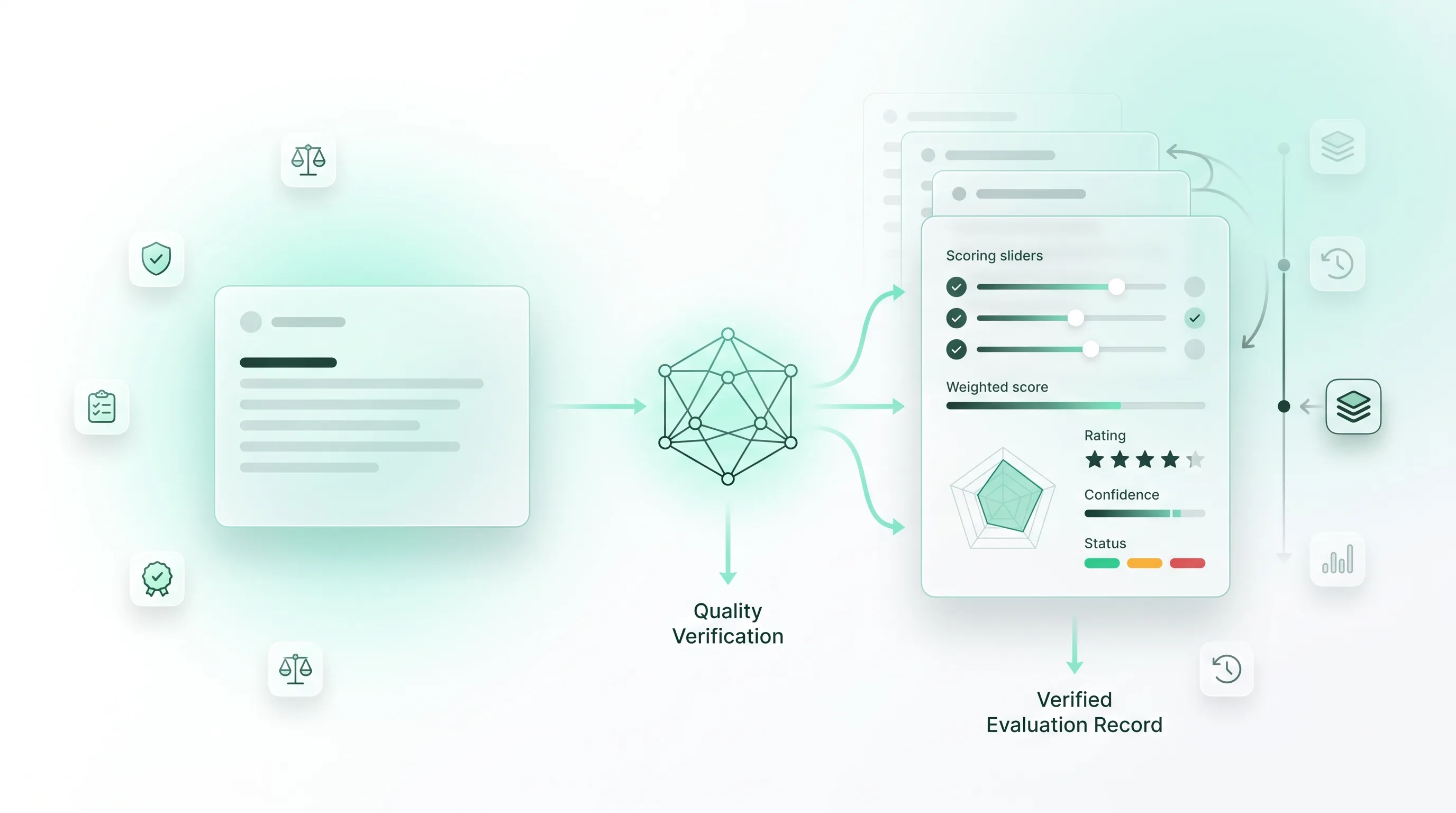 Evaluation rubrics and scoring