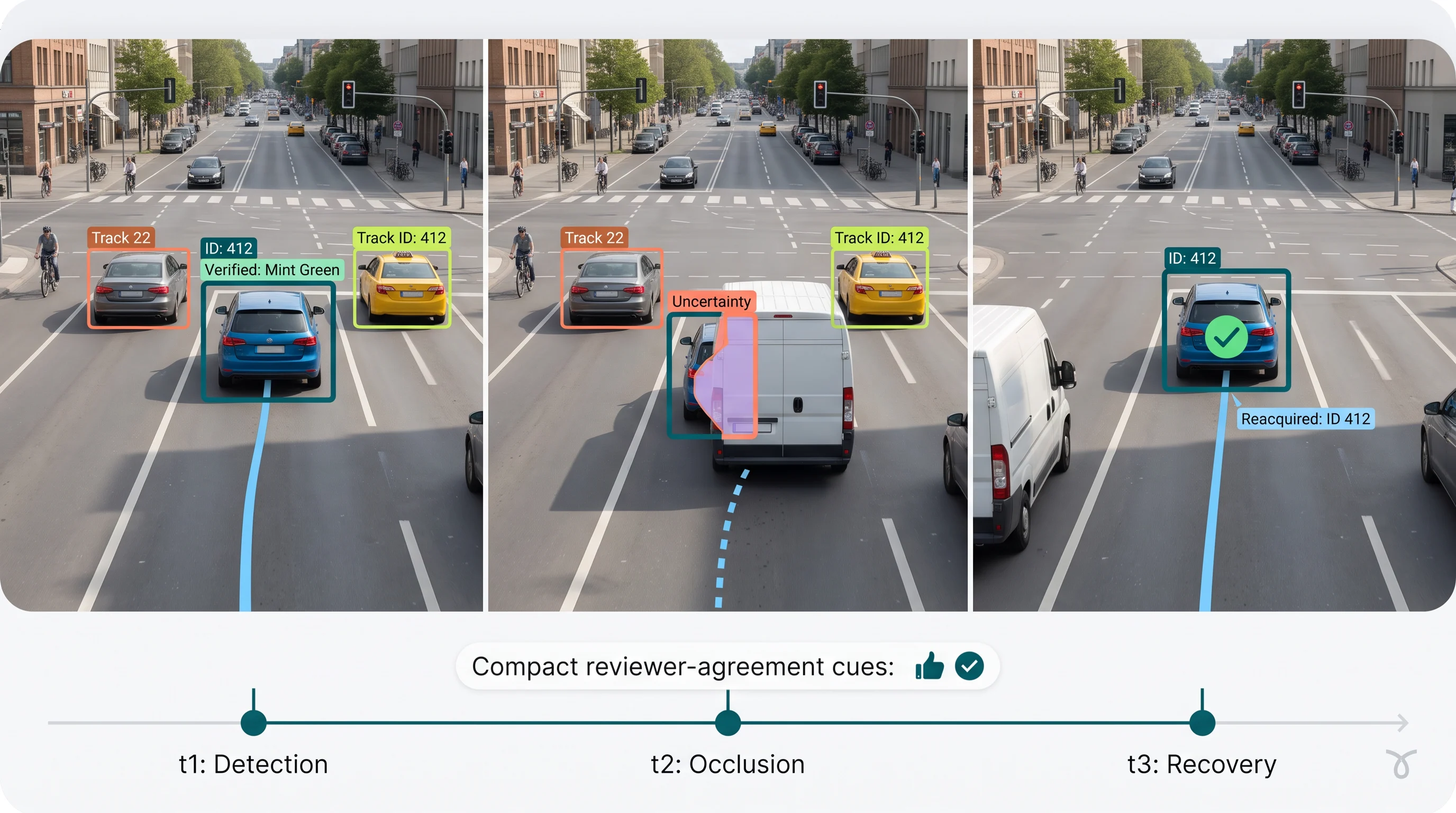 Video object tracking with persistent IDs