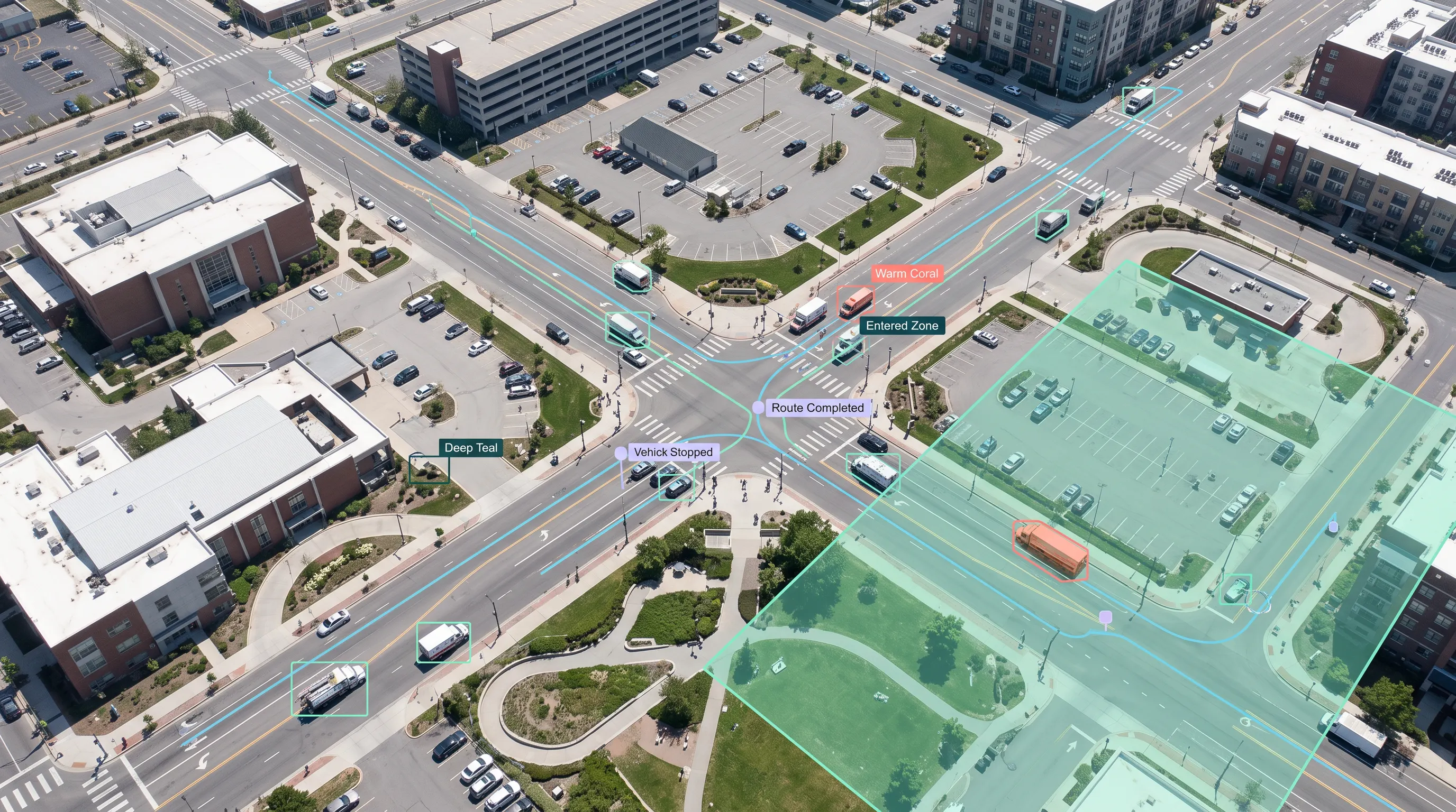 Aerial video analytics annotation