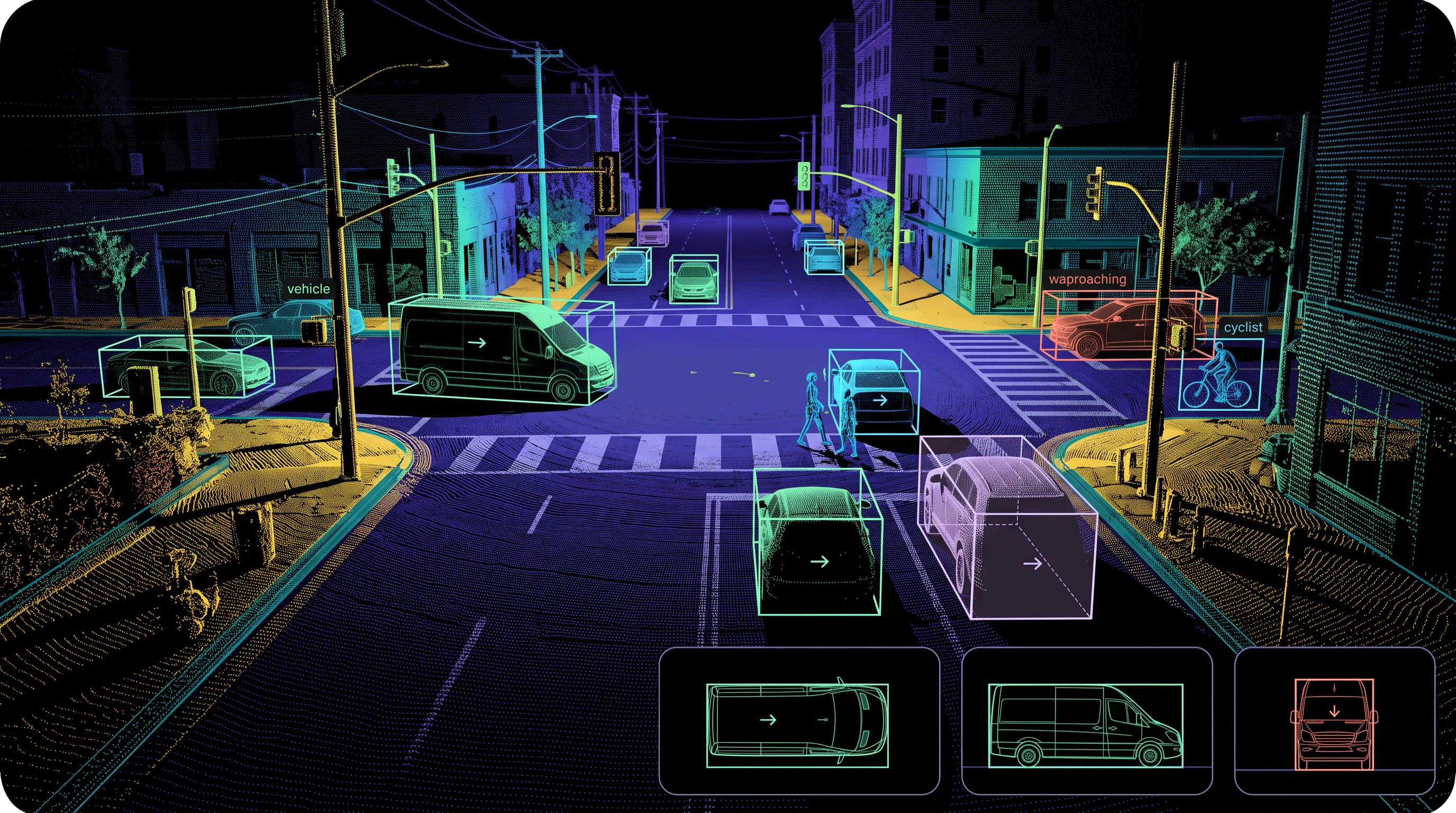 3D cuboids on point clouds