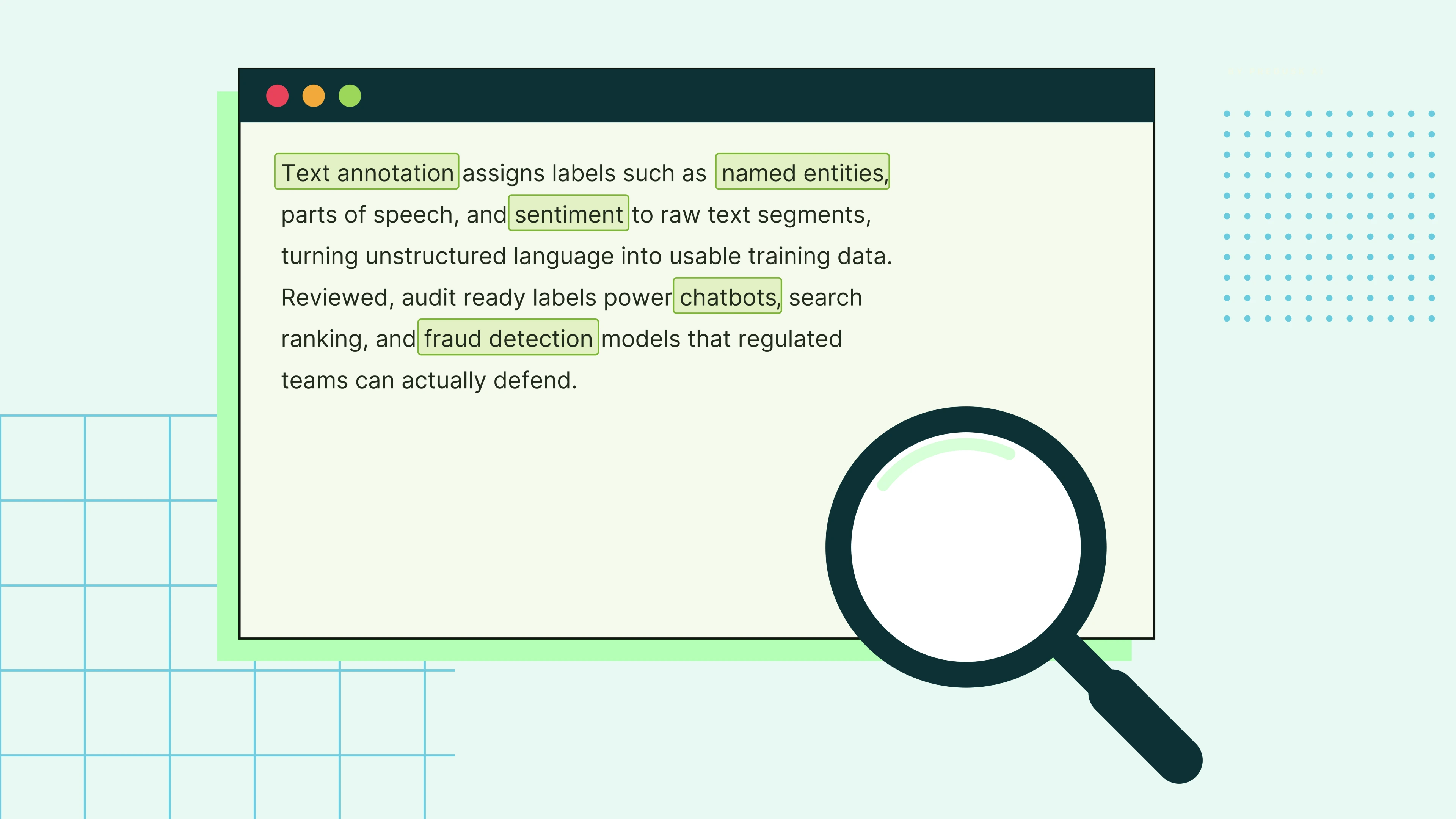 Text Annotation - governed annotation example