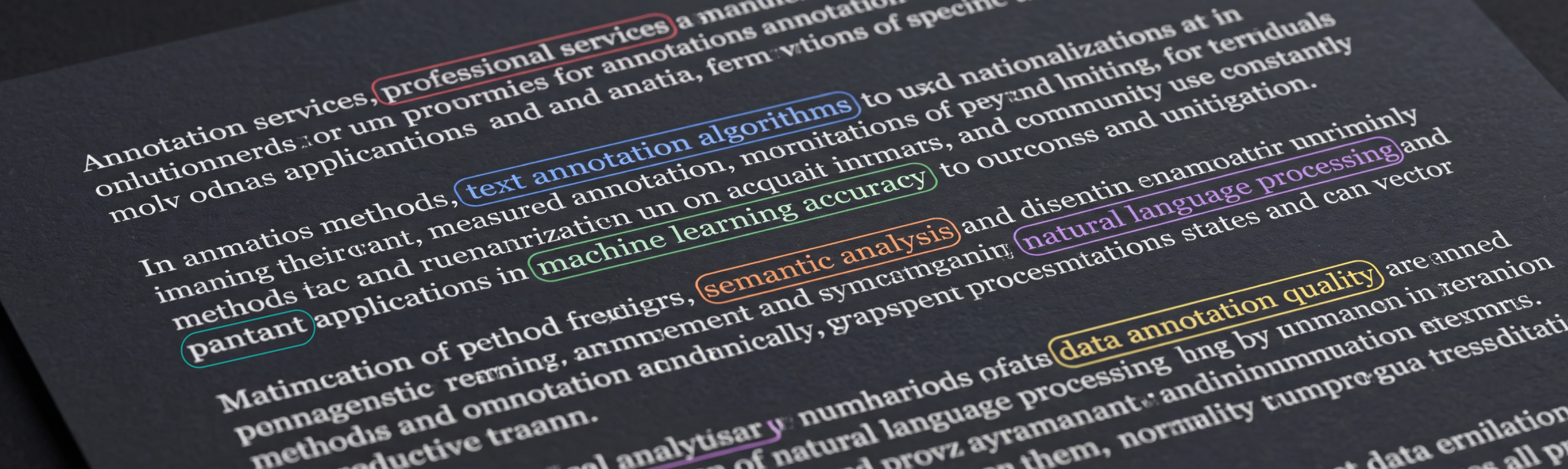 Text Annotation - governed annotation example